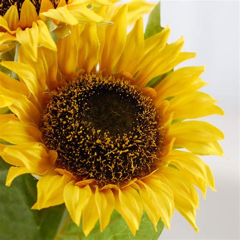 realistic faux sunflowers